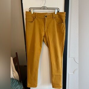 EUC Universal Thread Mustard Yellow Skinny Jeans - 14W